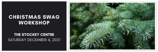 Christmas Swag Workshop on Saturday December 4 2021 at The Stockey Centre